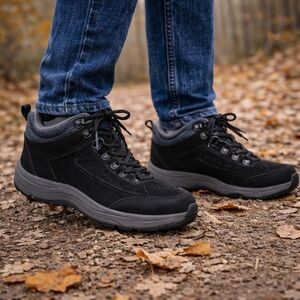 Vionic 3105 Cypress 9168 Women’s Hiking Trail Boots Size 7 Black New Without Box